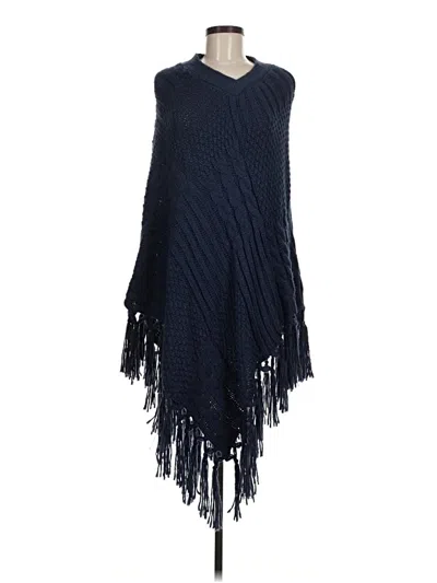 Pre-owned Torrid Poncho In Blue