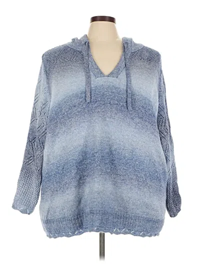 Pre-owned Torrid Poncho In Blue