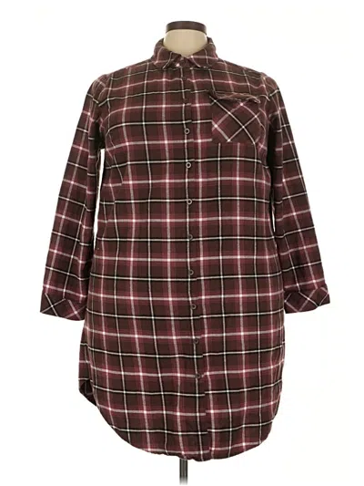 Pre-owned Torrid Poncho In Burgundy