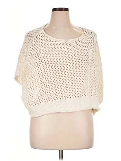 Pre-owned Torrid Poncho In Ivory