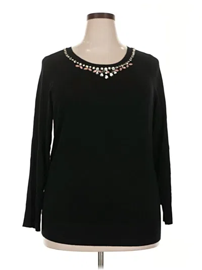 Pre-owned Torrid Pullover Sweater In Black