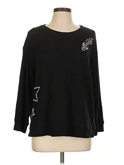 Pre-owned Torrid Pullover Sweater In Black