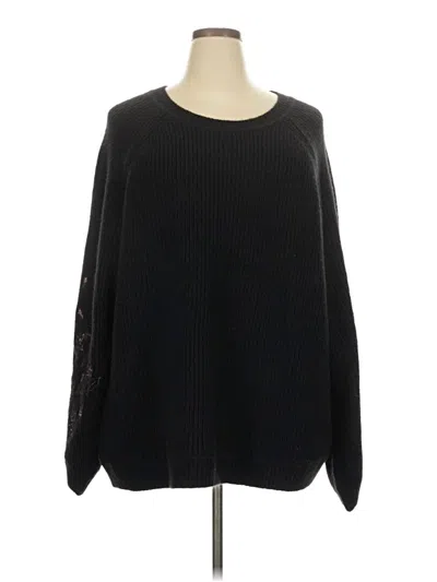 Pre-owned Torrid Pullover Sweater In Black