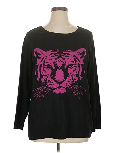 Pre-owned Torrid Pullover Sweater In Black