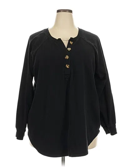 Pre-owned Torrid Pullover Sweater In Black