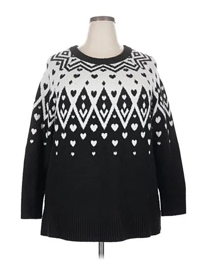 Pre-owned Torrid Pullover Sweater In Black