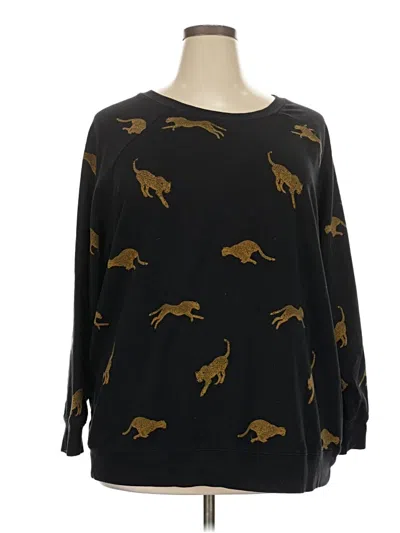 Pre-owned Torrid Pullover Sweater In Black