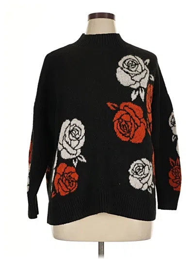 Pre-owned Torrid Pullover Sweater In Black