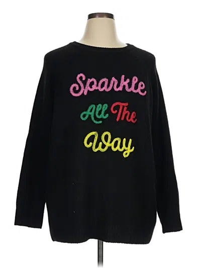 Pre-owned Torrid Pullover Sweater In Black