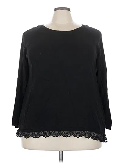 Pre-owned Torrid Pullover Sweater In Black