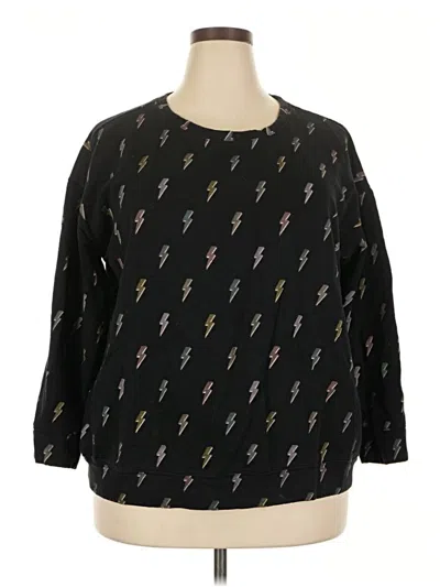 Pre-owned Torrid Pullover Sweater In Black