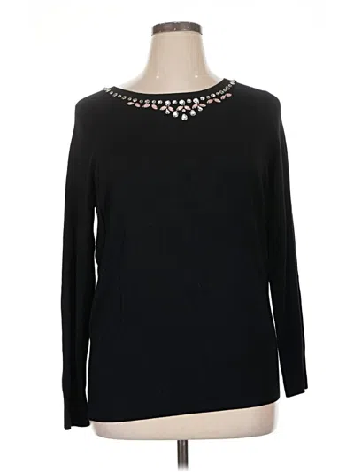 Pre-owned Torrid Pullover Sweater In Black