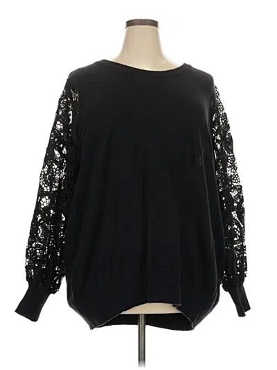 Pre-owned Torrid Pullover Sweater In Black
