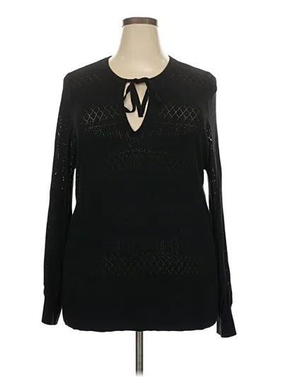 Pre-owned Torrid Pullover Sweater In Black