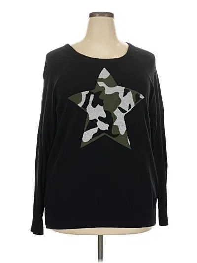 Pre-owned Torrid Pullover Sweater In Black