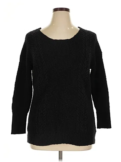 Pre-owned Torrid Pullover Sweater In Black