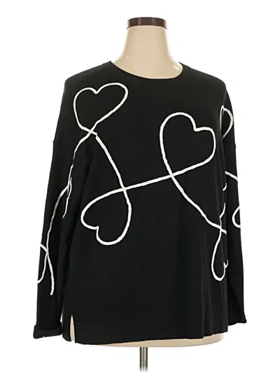 Pre-owned Torrid Pullover Sweater In Black