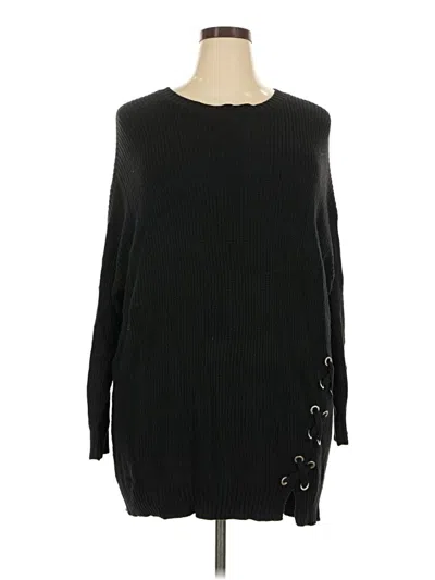 Pre-owned Torrid Pullover Sweater In Black