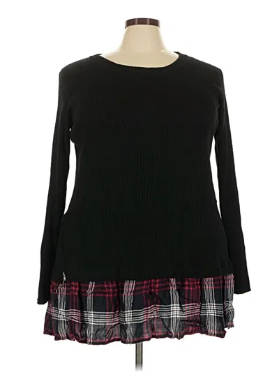 Pre-owned Torrid Pullover Sweater In Black