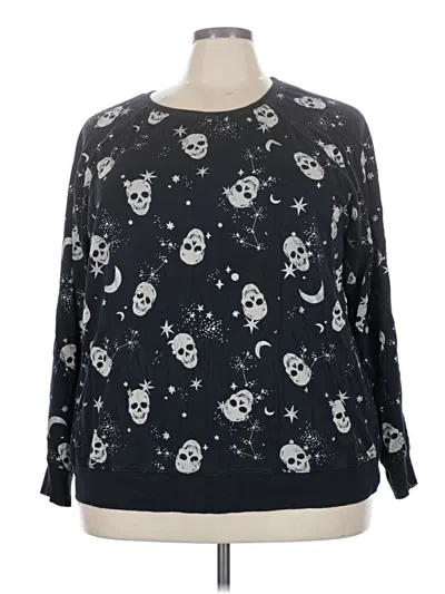 Pre-owned Torrid Pullover Sweater In Black