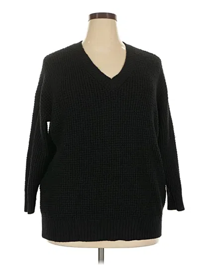 Pre-owned Torrid Pullover Sweater In Black