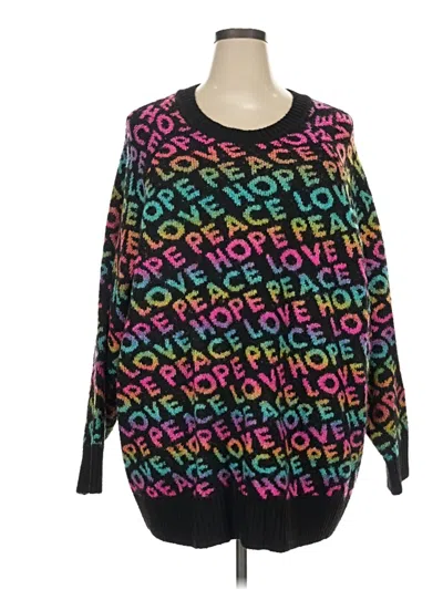 Pre-owned Torrid Pullover Sweater In Black