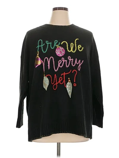 Pre-owned Torrid Pullover Sweater In Black