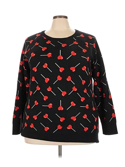 Pre-owned Torrid Pullover Sweater In Black