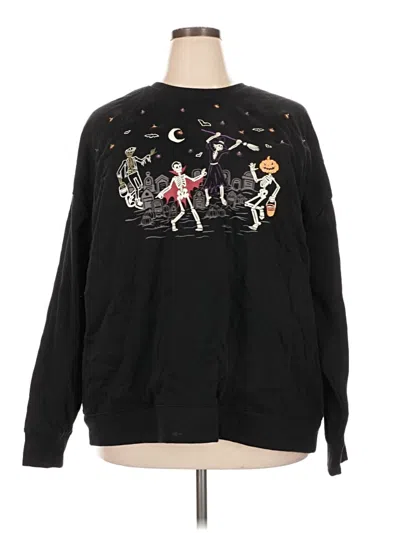 Pre-owned Torrid Pullover Sweater In Black