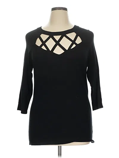 Pre-owned Torrid Pullover Sweater In Black