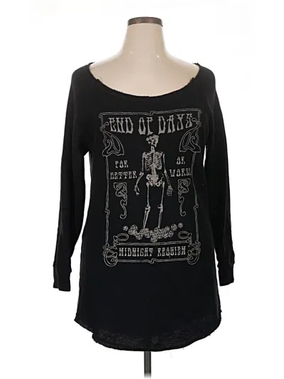 Pre-owned Torrid Pullover Sweater In Black