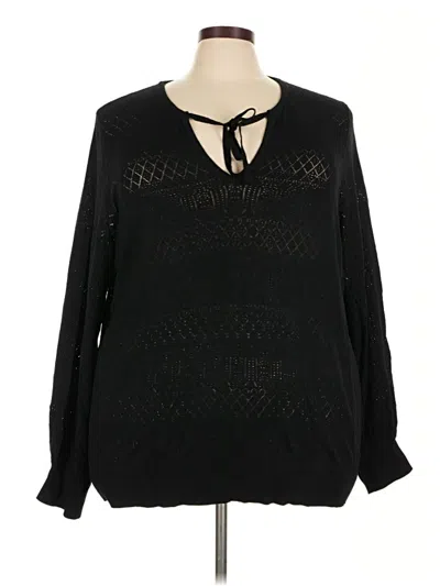Pre-owned Torrid Pullover Sweater In Black
