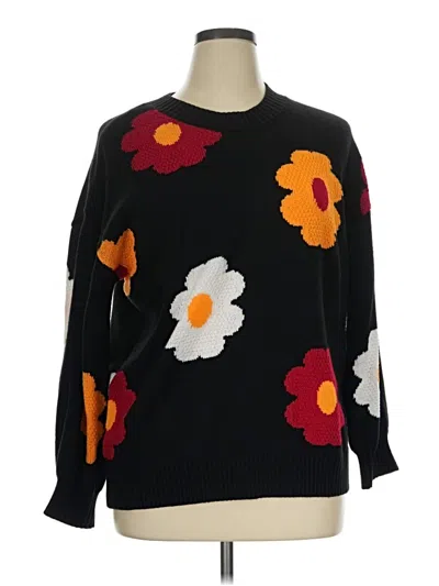 Pre-owned Torrid Pullover Sweater In Black