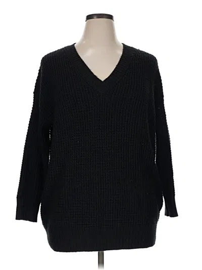 Pre-owned Torrid Pullover Sweater In Black