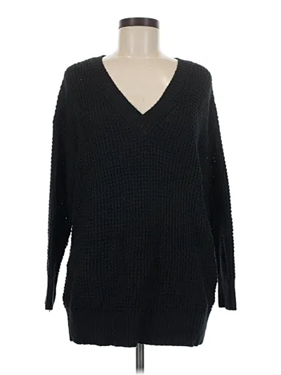 Pre-owned Torrid Pullover Sweater In Black