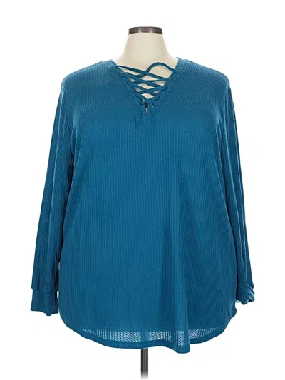 Pre-owned Torrid Pullover Sweater In Blue