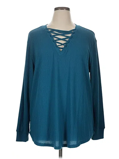 Pre-owned Torrid Pullover Sweater In Blue