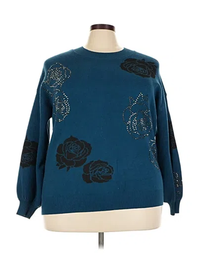 Pre-owned Torrid Pullover Sweater In Blue