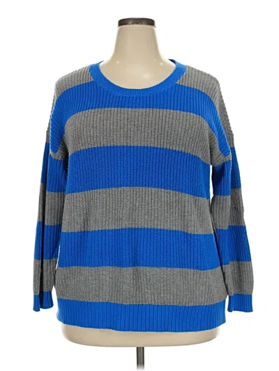 Pre-owned Torrid Pullover Sweater In Blue