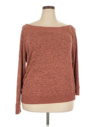 Pre-owned Torrid Pullover Sweater In Brown