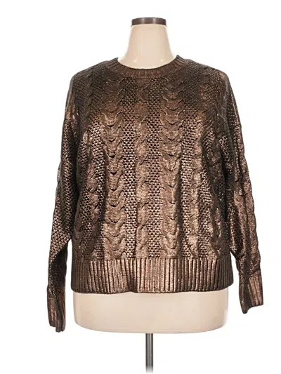 Pre-owned Torrid Pullover Sweater In Brown