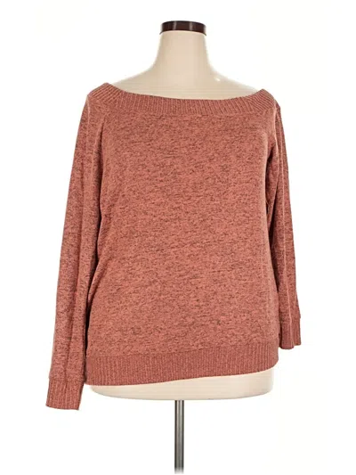 Pre-owned Torrid Pullover Sweater In Brown