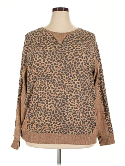 Pre-owned Torrid Pullover Sweater In Brown