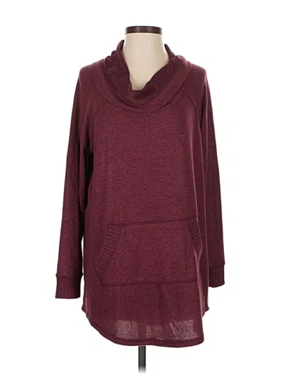 Pre-owned Torrid Pullover Sweater In Burgundy