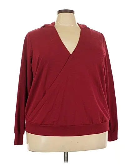 Pre-owned Torrid Pullover Sweater In Burgundy