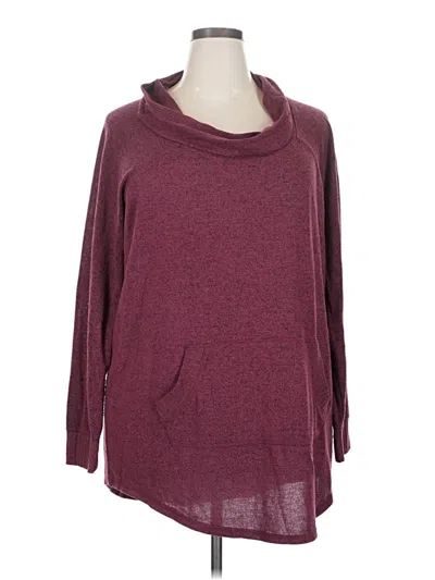 Pre-owned Torrid Pullover Sweater In Burgundy