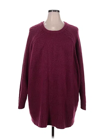 Torrid Pullover Sweater In Burgundy