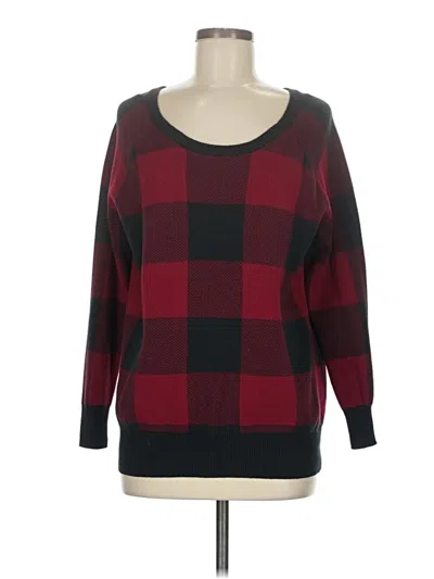 Pre-owned Torrid Pullover Sweater In Burgundy