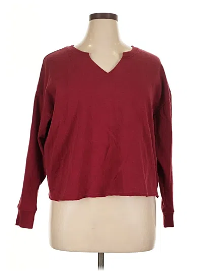 Pre-owned Torrid Pullover Sweater In Burgundy