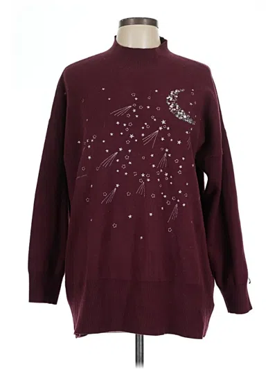 Pre-owned Torrid Pullover Sweater In Burgundy